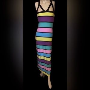 Multi colored maxi dress size S